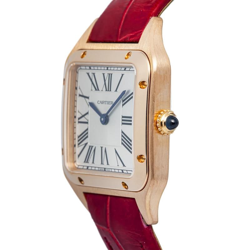 Cartier Santos Dumont WGSA0022 18k Rose White Dial Quartz Women's Watch 28mm - 3