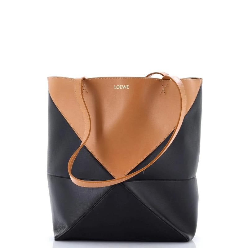 Loewe Puzzle Fold Tote Leather Medium: Condition: Pre-owned - Good,Brand: Loewe,Exterior Material: Leather,Style: Totes,Exterior Color: Brown,Department: Women,Size: Medium