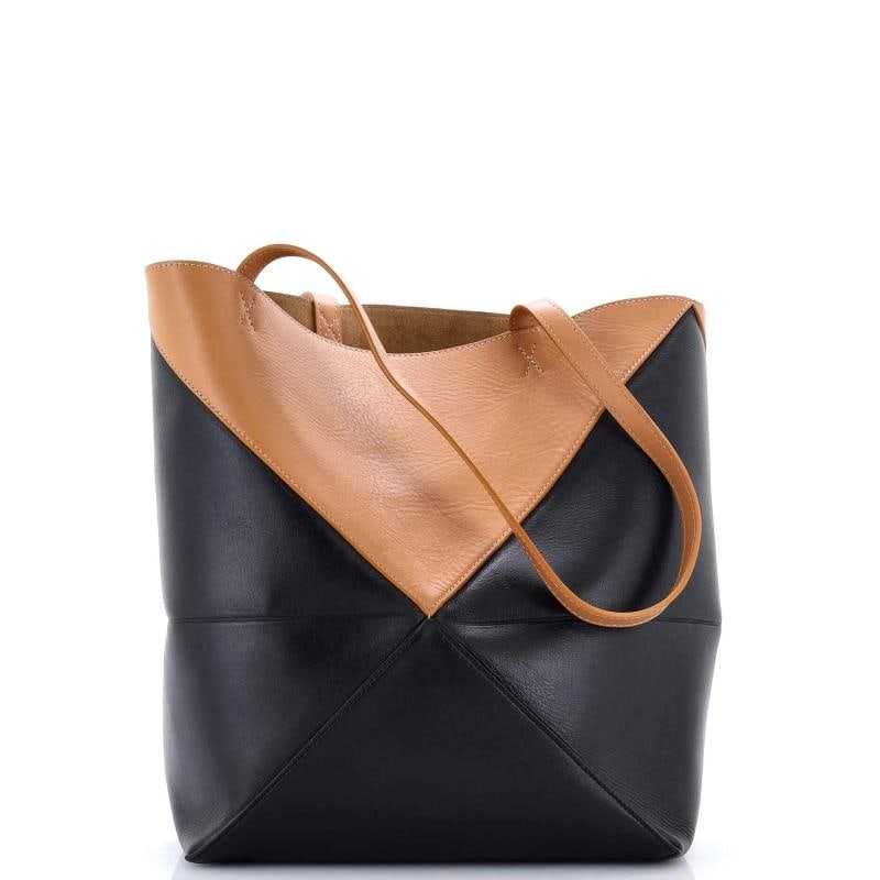 Loewe Puzzle Fold Tote Leather Medium - 3