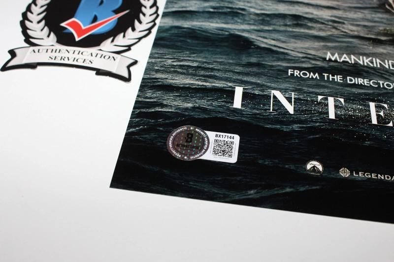 MATTHEW MCCONAUGHEY SIGNED 'INTERSTELLAR' 12x18 MOVIE POSTER 1 BECKETT BAS COA - 3