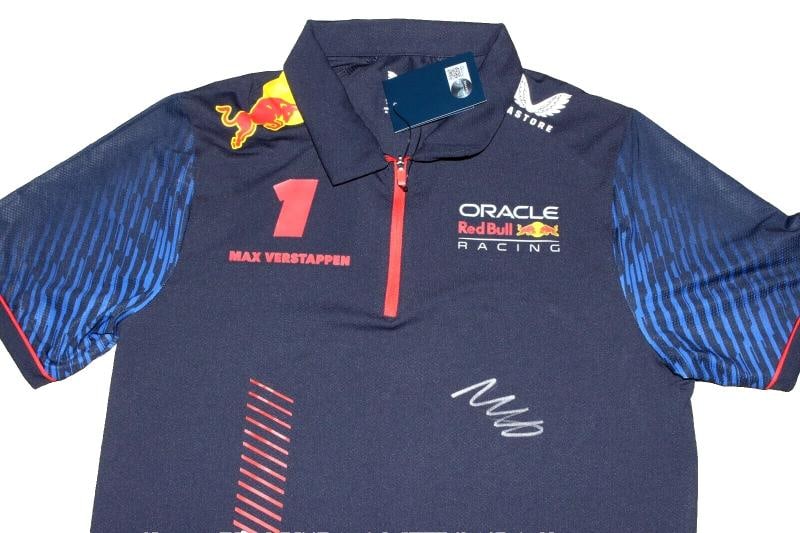 MAX VERSTAPPEN SIGNED RED BULL RACING F1 FORMULA F1 TEAM POLO SHIRT BECKETT COA - 10