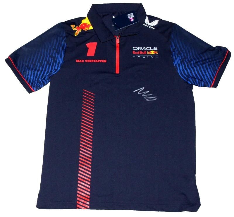 MAX VERSTAPPEN SIGNED RED BULL RACING F1 FORMULA F1 TEAM POLO SHIRT BECKETT COA - 2