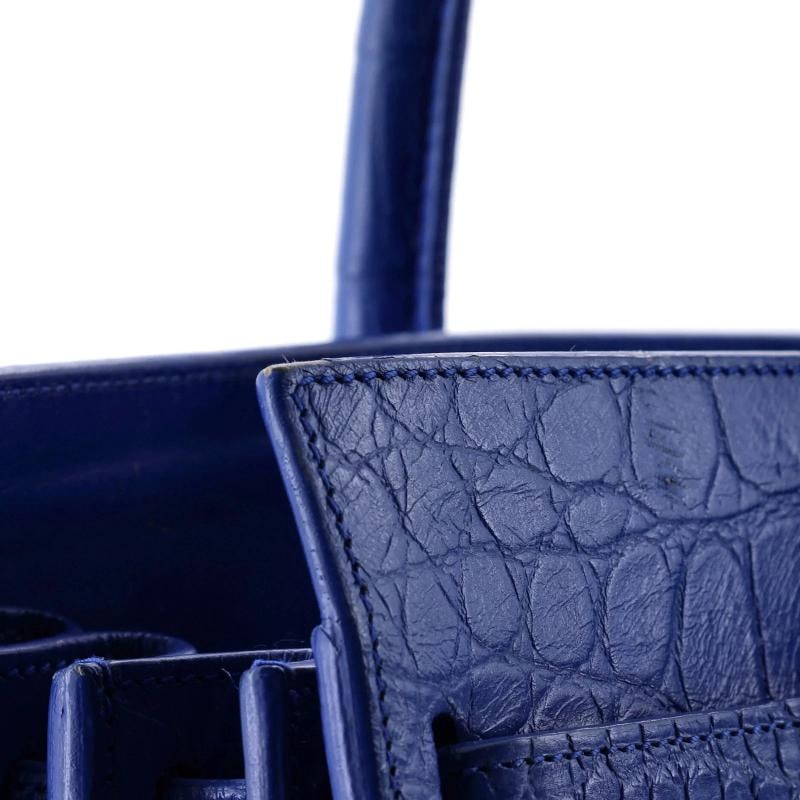 Saint Laurent Sac de Jour NM Bag Crocodile Embossed Leather Small - 6