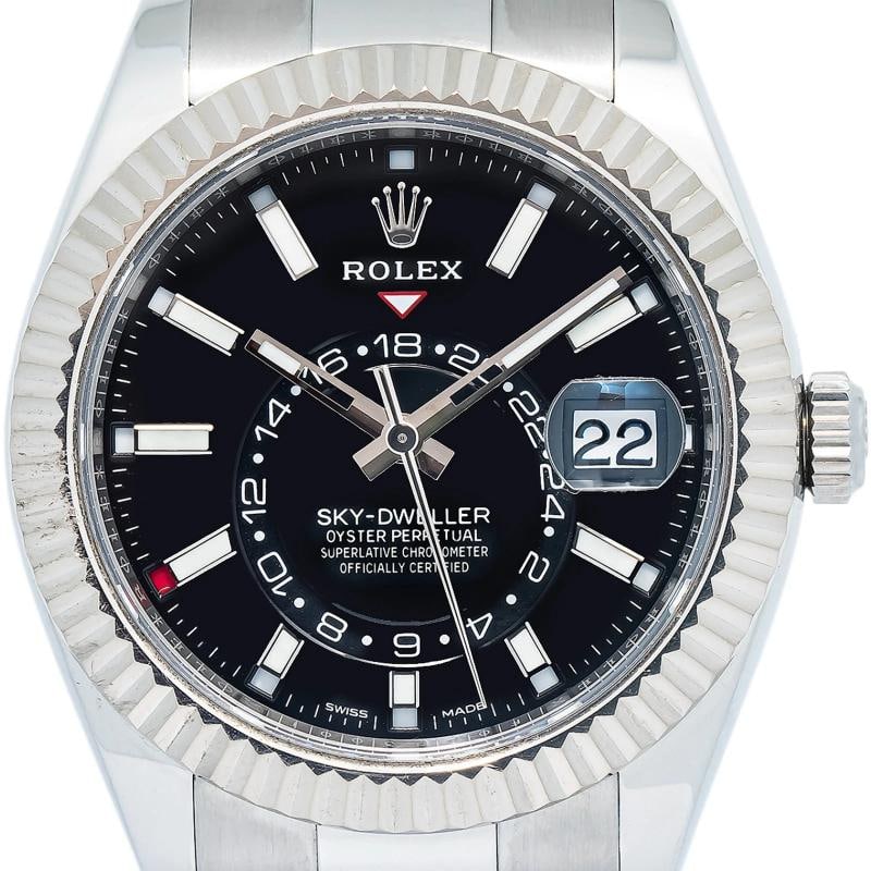Rolex Sky-Dweller 326934 MINT 2018 Card SS Black Dial Automatic Men's Watch 42mm - 2