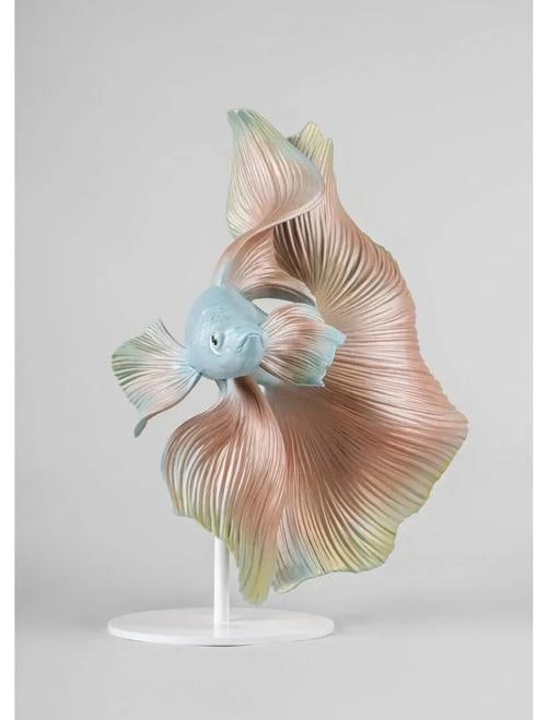 NEW LLADRO BETTA FISH (RIGHT) SCULPTURE #9700 BRAND NIB LARGE COLORFUL - 4