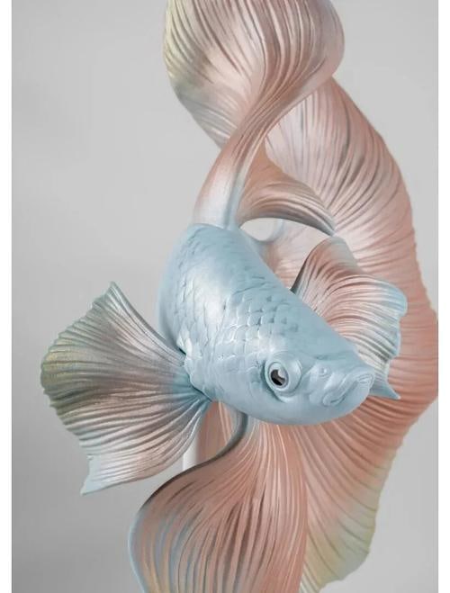 NEW LLADRO BETTA FISH (RIGHT) SCULPTURE #9700 BRAND NIB LARGE COLORFUL - 7