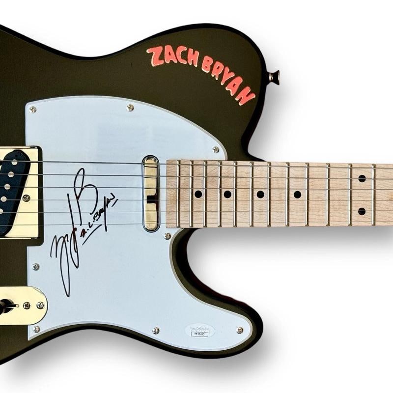 Zach Bryan Signed Guitar Custom Graphics JSA COA I Remember Everything - 2