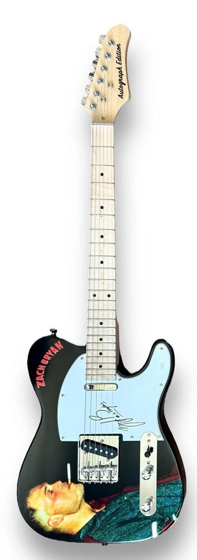 Zach Bryan Signed Guitar Custom Graphics JSA COA I Remember Everything - 3