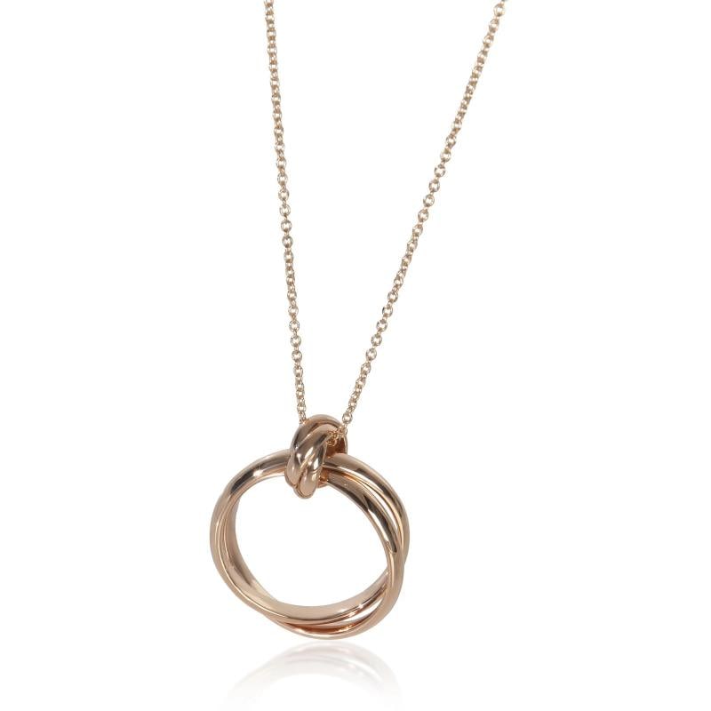 Tiffany & Co. Rose Gold Paloma Picasso Melody Pendant: Condition: Pre-owned,Necklace Length: 18 in,Country of Origin: Italy,Clasp/Buckle Type: Spring Ring,Side Stone Type: No Stone,Metal Purity: 18k,With Original Box/Packaging: No,With Papers: No,Gross