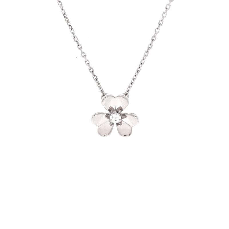 Van Cleef & Arpels Frivole Pendant Necklace 18K White Gold and Diamond Mini: Condition: Pre-owned - Good,Brand: Van Cleef & Arpels,Main Stone: Diamond,Metal: 18K White Gold,Metal Purity: 18K,Style: Pendant,Type: Necklace,Color: White Gold,Material: 18K White Gold, Diamond