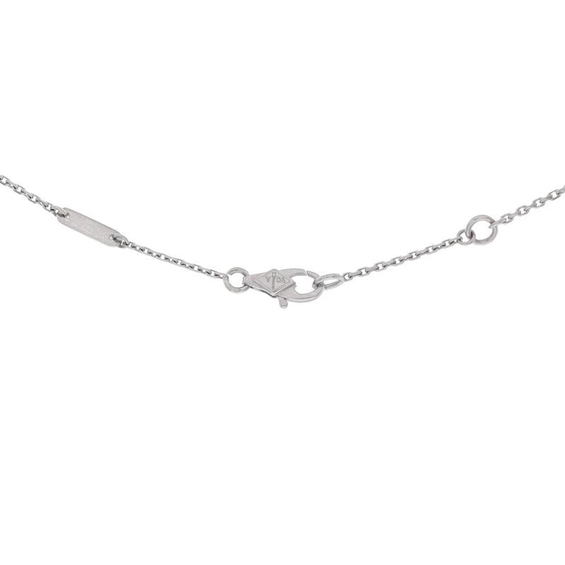 Van Cleef & Arpels Frivole Pendant Necklace 18K White Gold and Diamond Mini - 3
