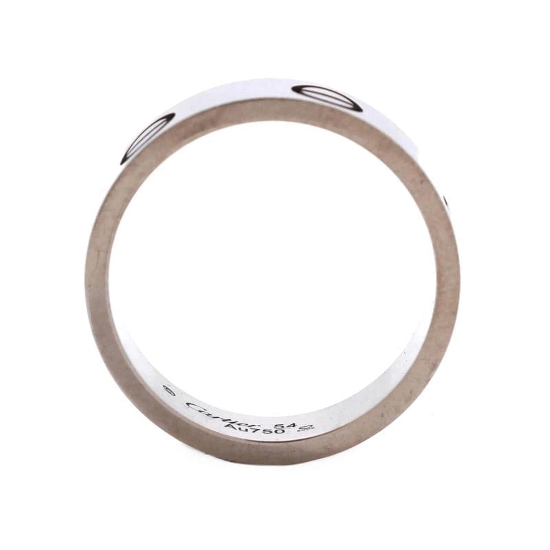 Cartier Love Band Ring 18K White Gold - 3