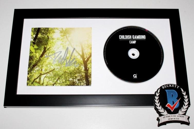 CHILDISH GAMBINO SIGNED FRAMED 'CAMP' CD ALBUM BECKETT COA DONALD GLOVER BAS: Industry: Music,Signed: Yes,Autograph Authentication: Beckett,Original/Reproduction: Original,Country of Origin: United States
