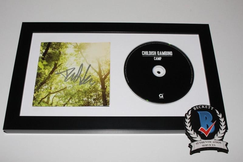 CHILDISH GAMBINO SIGNED FRAMED 'CAMP' CD ALBUM BECKETT COA DONALD GLOVER BAS - 2