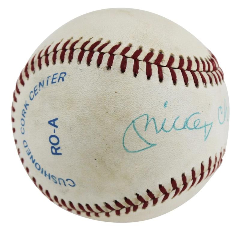Yankees Mickey Charles Mantle Authentic Signed Oal Baseball PSA & BAS LOAs - 3