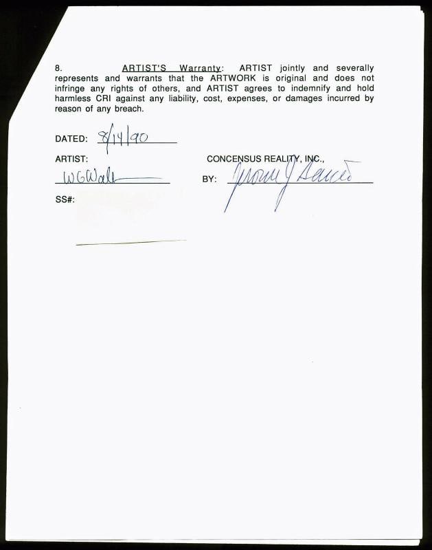 Jerry Garcia Signed 3 Page Grateful Dead Merchandising Agreement PSA #AA01915: PRODUCT_COA: PSA/DNA,PRODUCT_SIGNED_BY_NAME: Jerry Garcia,PRODUCT_SIGNED_BY_BRAND: Grateful Dead,Country of Origin: United States