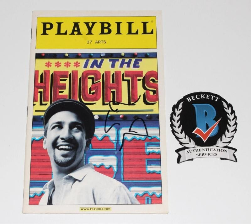 LIN-MANUEL MIRANDA SIGNED IN THE HEIGHTS JAN 2007 37 ARTS PLAYBILL BECKETT COA: Country of Origin: United States,Industry: Theater,Signed by: Lin-Manuel Miranda,Signed: Yes,Autograph Authentication: Beckett,Object Type: Photo,Original/Reproduction: Original,Show: In The Heights