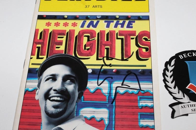 LIN-MANUEL MIRANDA SIGNED IN THE HEIGHTS JAN 2007 37 ARTS PLAYBILL BECKETT COA - 3