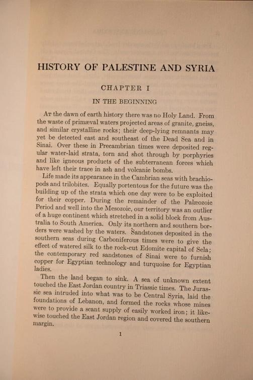 1931 History of Palestine and Syria to the Macedonian Conquest 1st edition Fine - 7