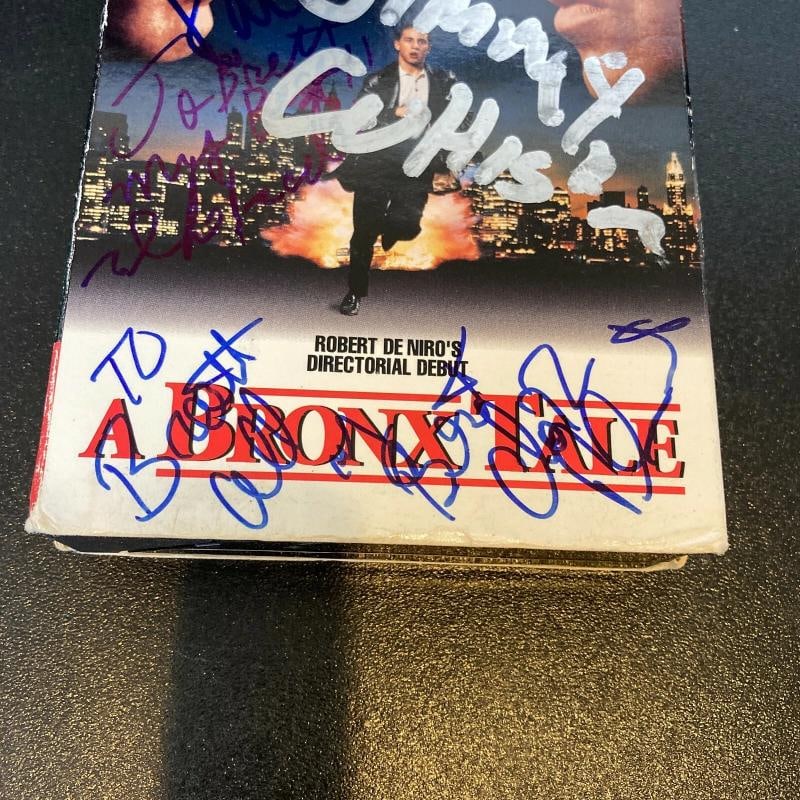 A Bronx Tale Cast Signed VHS Movie With 7 Signatures JSA COA - 4