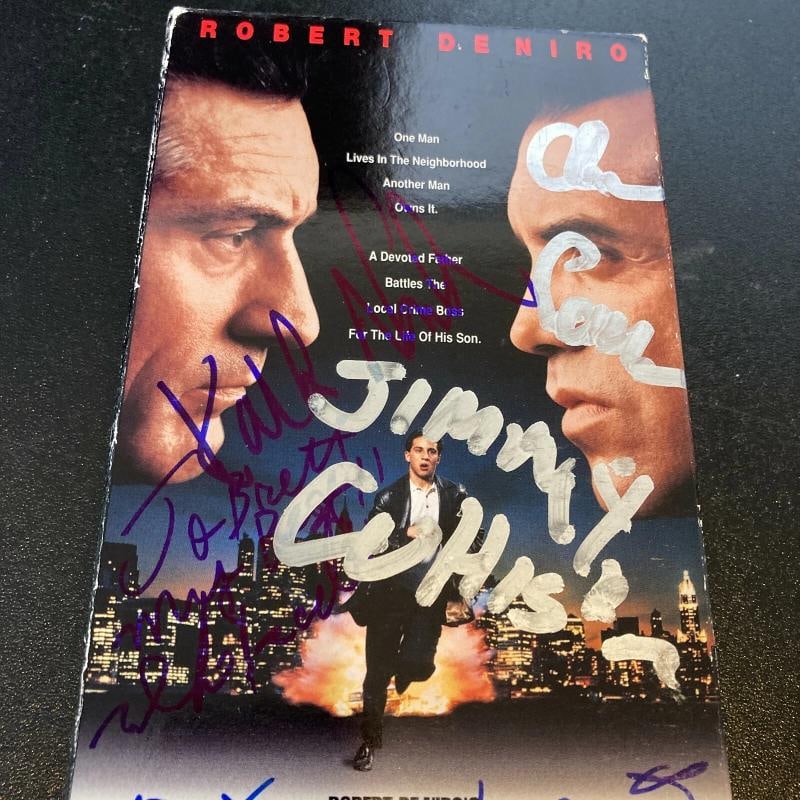 A Bronx Tale Cast Signed VHS Movie With 7 Signatures JSA COA - 5
