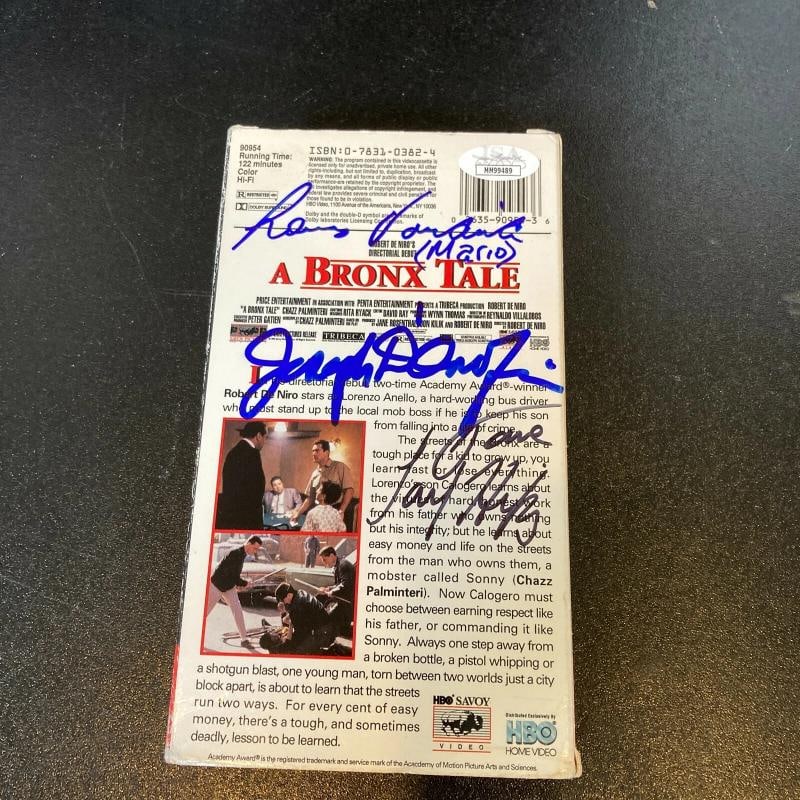 A Bronx Tale Cast Signed VHS Movie With 7 Signatures JSA COA - 6