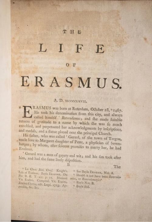 John Jortin / The Life of Erasmus 1st Edition 1758 - 10