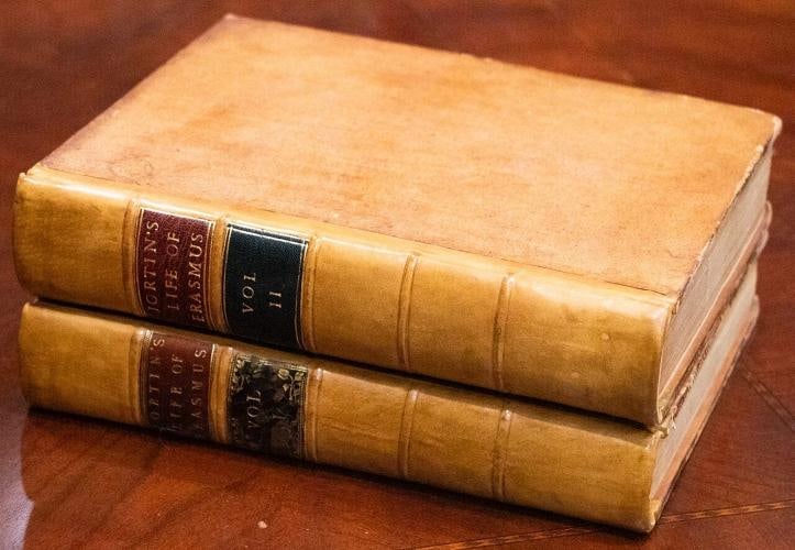 John Jortin / The Life of Erasmus 1st Edition 1758: Author: John Jortin,Country of Origin: United States of America,Publisher: J. Whiston and B. White,Year Printed: 1758,Special Attributes: 1st Edition,Original/Facsimile: Original
