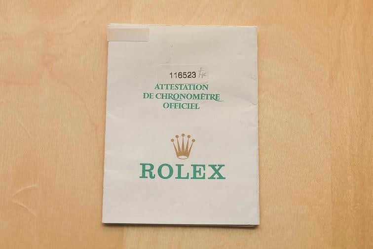 2003 PAPER ROLEX DAYTONA COSMOGRAPH 116523 GRAY 18K GOLD STEEL 40MM WATCH - 6