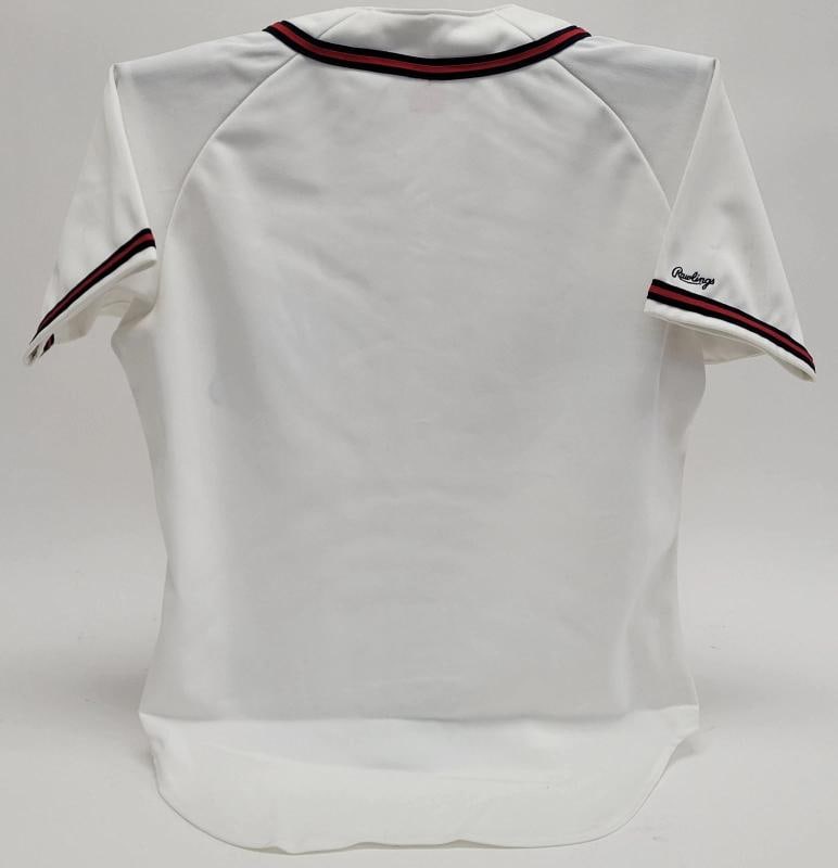 Eddie Mathews Signed Atlanta Braves Authentic Rawlings Jersey Beckett Certified - 3