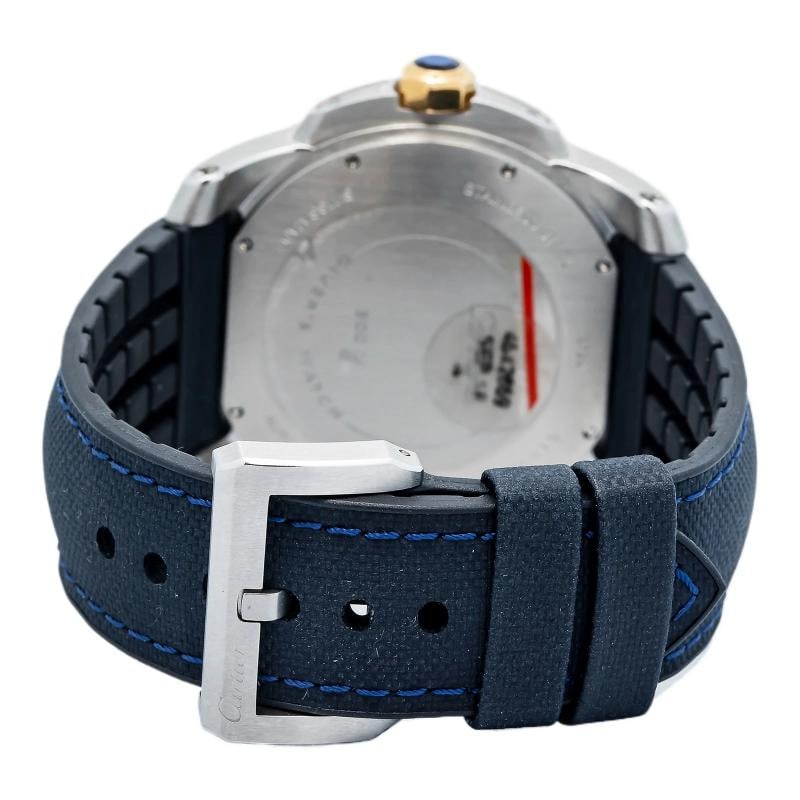 Cartier Calibre Diver W2CA0008 Two Tone Rose Blue Dial With 2017 Papers 42mm - 5
