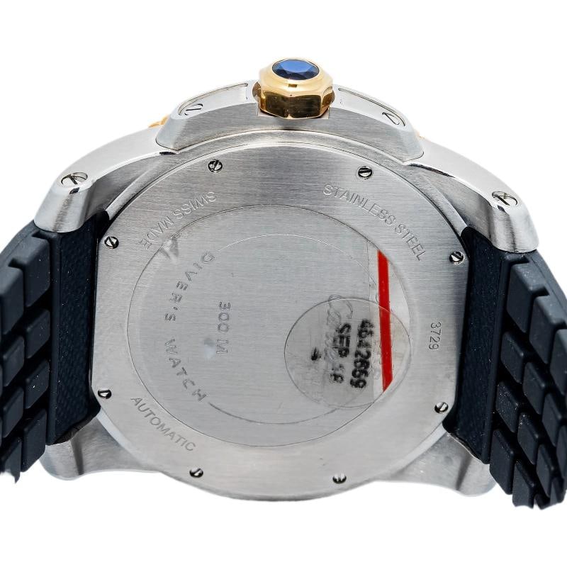 Cartier Calibre Diver W2CA0008 Two Tone Rose Blue Dial With 2017 Papers 42mm - 6