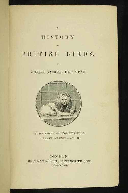 William Yarrell / A History of British Birds 1st Edition 1843 - 14