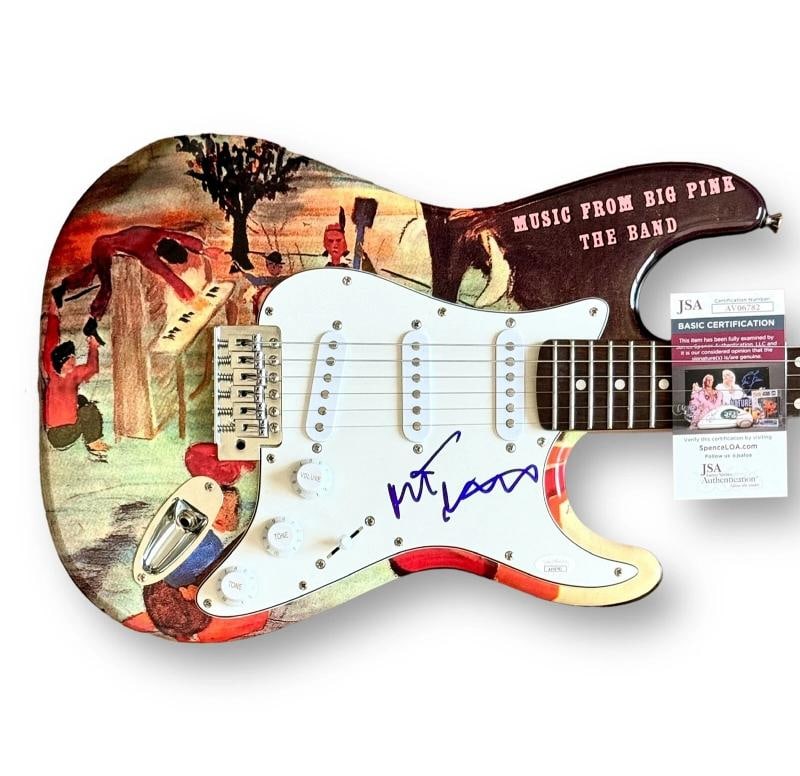Robbie Robertson Signed Guitar Custom JSA COA The Band Music From Big Pink: Industry: Music,Signed: Yes,Autograph Authentication: James Spence (JSA),Object Type: Guitar & Guitar Pick,Original/Reproduction: Original,Country of Origin: United States