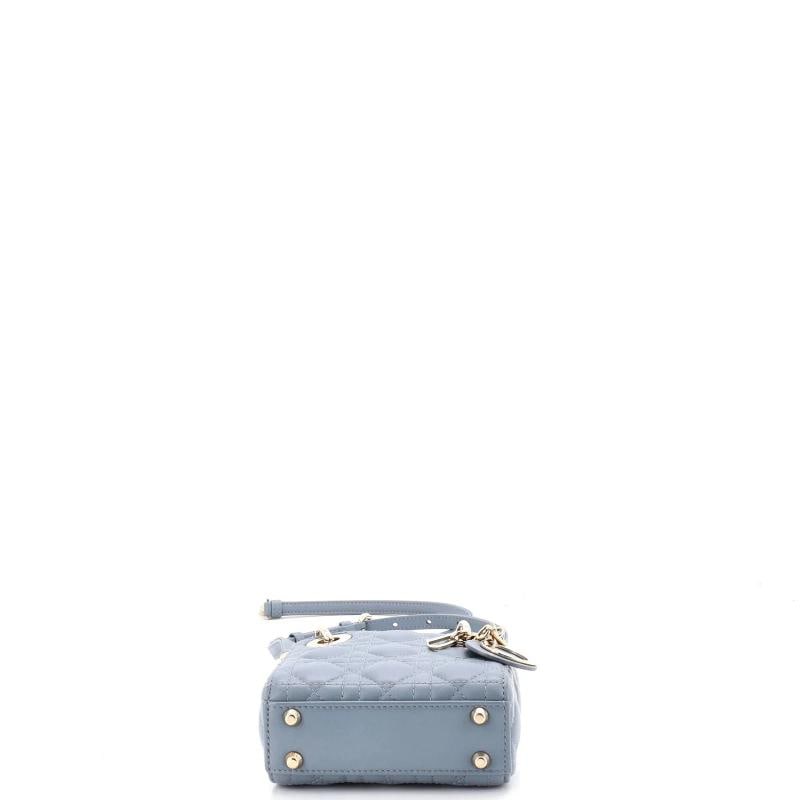 Christian Dior Lady Dior Bag Cannage Quilt Lambskin Micro - 4