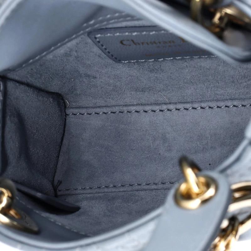 Christian Dior Lady Dior Bag Cannage Quilt Lambskin Micro - 5