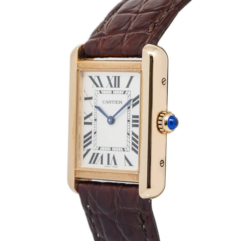 Cartier Tank Solo 3168 W5200024 2015 Paper 18k Rose Gold Silver Dial Quartz 24mm - 3
