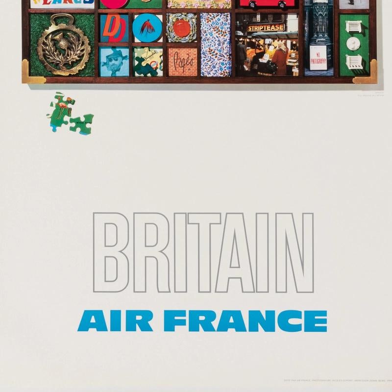 Original Vintage Poster - Raymond Pages - Air France - Great Britain - 1971 - 4