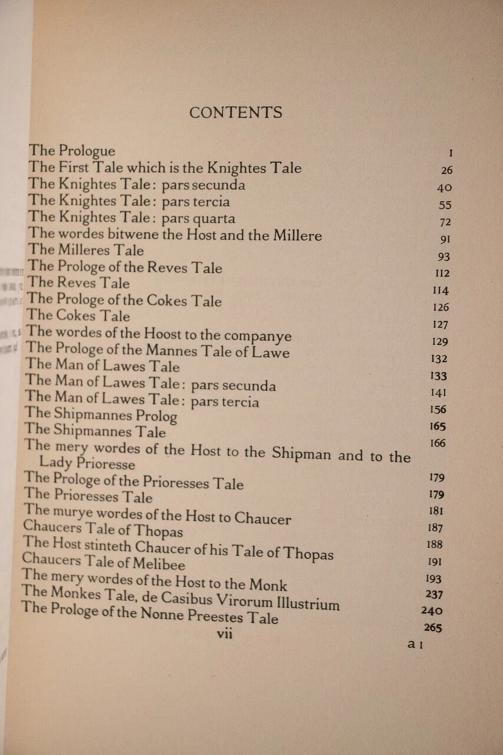 Geoffrey Chaucer / The Canterbury Tales 1928 - 8