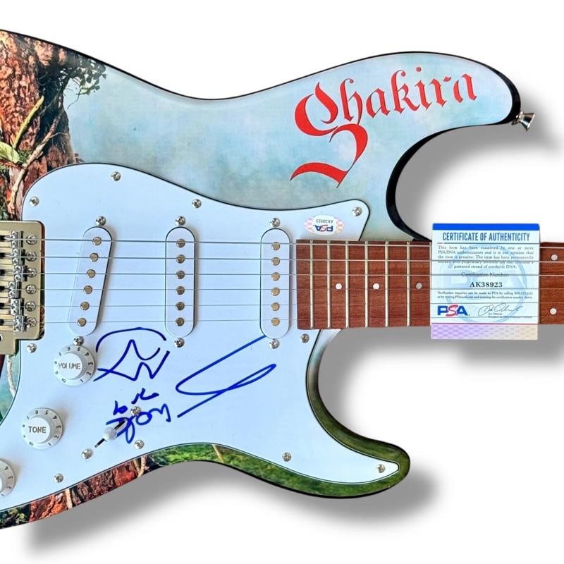 Shakira Signed Guitar Custom Graphics JSA COA Oral Fixation Hips Don't Lie - 2