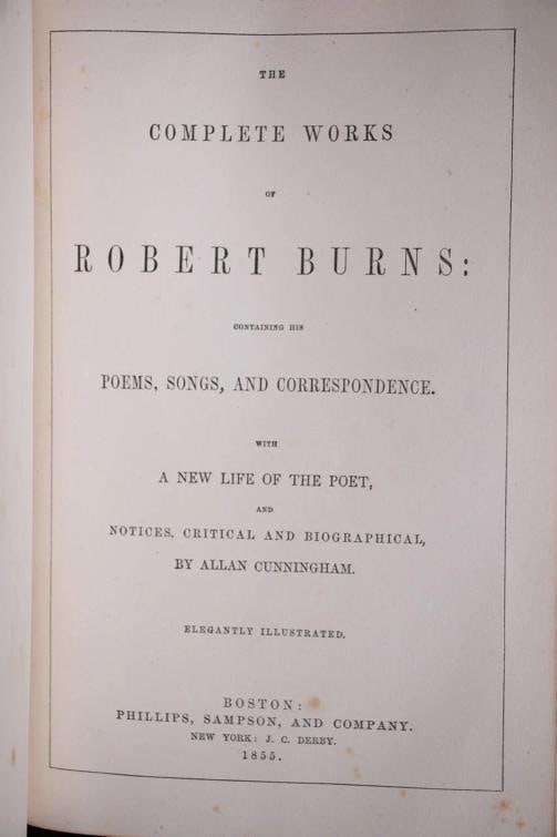 The Complete Works of Robert Burns / 1855 - 5