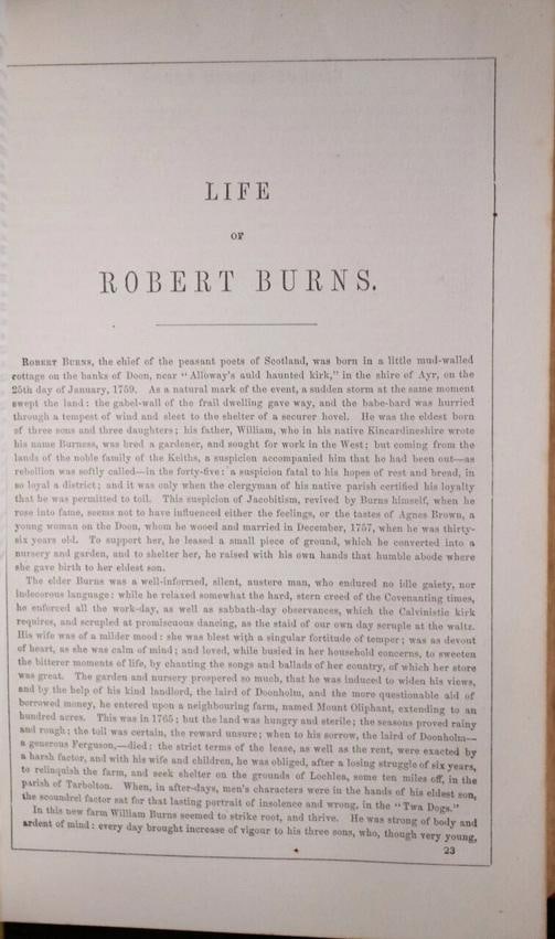 The Complete Works of Robert Burns / 1855 - 6