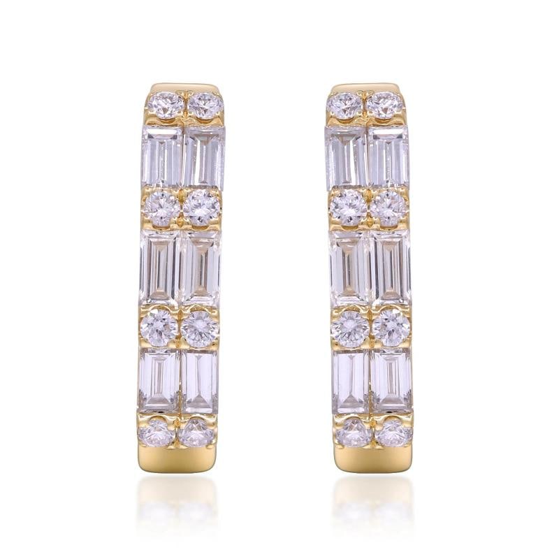 0.76 ctw Yellow Gold Lab-Grown Diamond Earrings: Condition: New without tags,Shape: Mix,Item Length: 15 mm,Side Stone Type: Lab-Grown Diamond,Side Stone Weight (cts): 0.76,Metal Purity: 14K,With Original Box/Packaging: No,With Papers: No,Report