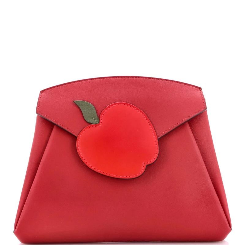 Hermes Tutti Frutti Clutch Leather: Condition: Pre-owned - Good,Brand: Hermes,Exterior Material: Leather,Style: Clutches,Exterior Color: Red,Department: Women,Size: Unknown,Accessories: Dust Bag, With Strap