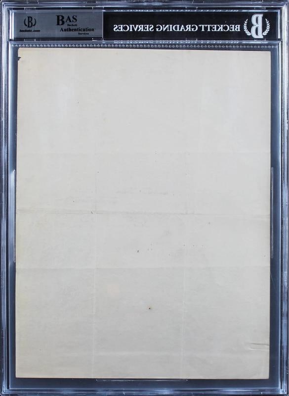 Theodore Roosevelt Authentic Signed 8.5x11 Letter Dated July 3rd, 1918 BAS Slab - 5