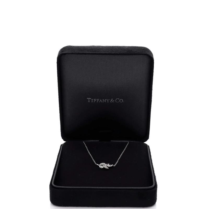 Tiffany & Co. Vine Pendant Necklace Platinum with Diamonds - 2