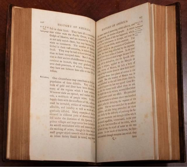 1783 The History of America William Robertson Fine Leather Bindings Folding Maps - 10
