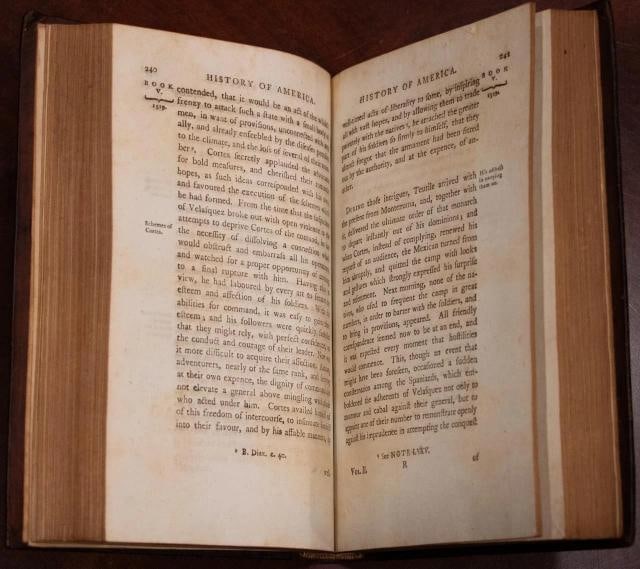 1783 The History of America William Robertson Fine Leather Bindings Folding Maps - 12