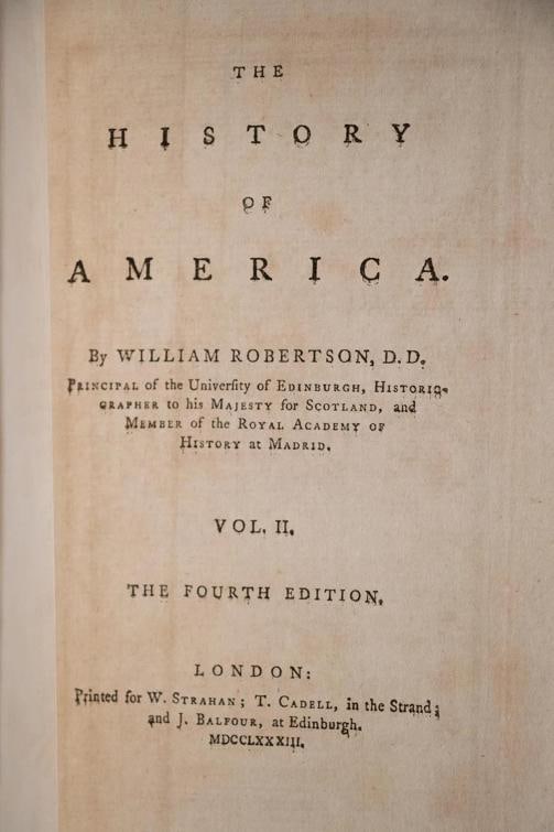 1783 The History of America William Robertson Fine Leather Bindings Folding Maps - 16
