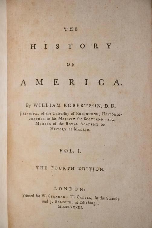 1783 The History of America William Robertson Fine Leather Bindings Folding Maps - 3